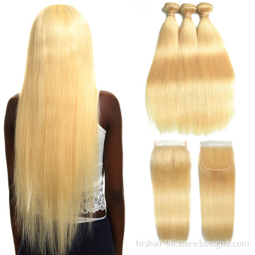613 Hair Bundles Blonde Human Hair Wholesale Virgin Russian Blonde Human Hair Extension